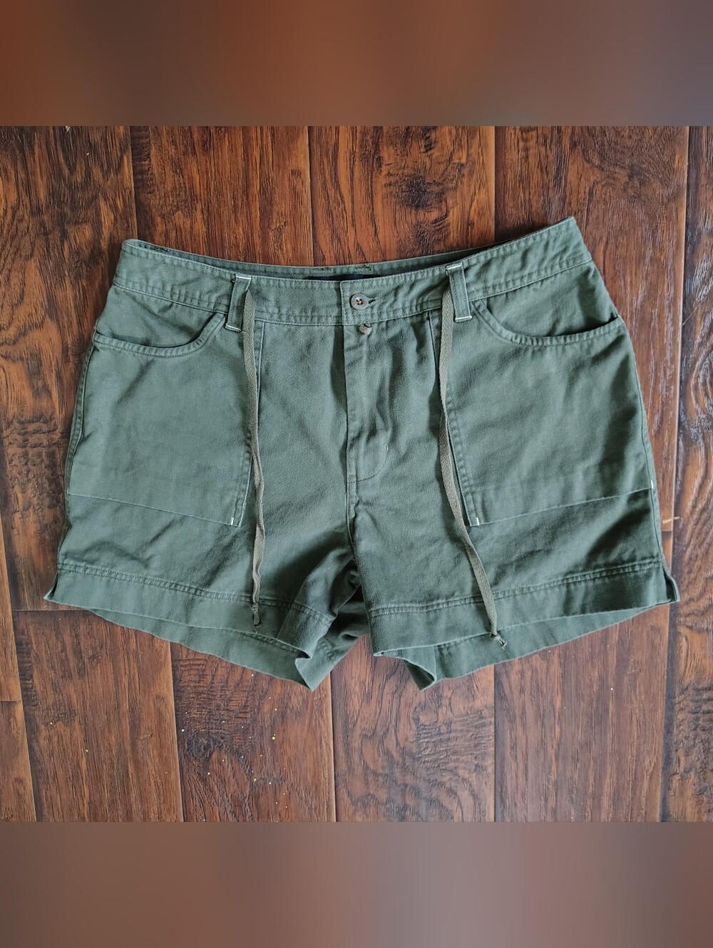 Riveted by Lee denim green drawstring waist shorts Size 12P